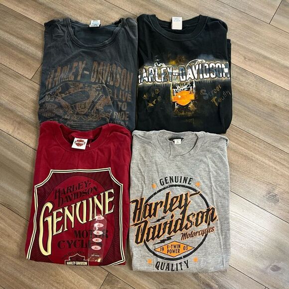 Harley-Davidson Other - Lot of 4‎ Harley Davidson Motorcycle Casual Shirts Men XL
